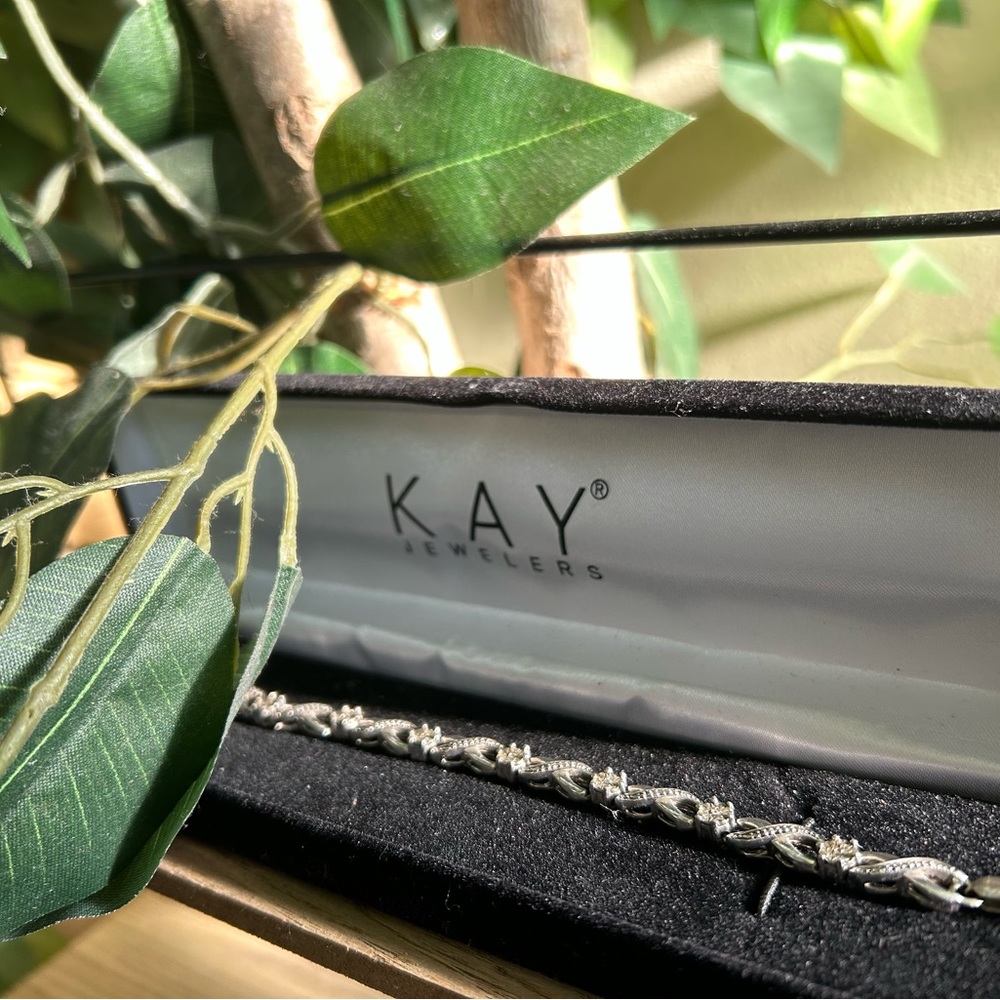 Kay Jewelers Sterling Silver Diamond Bracelet